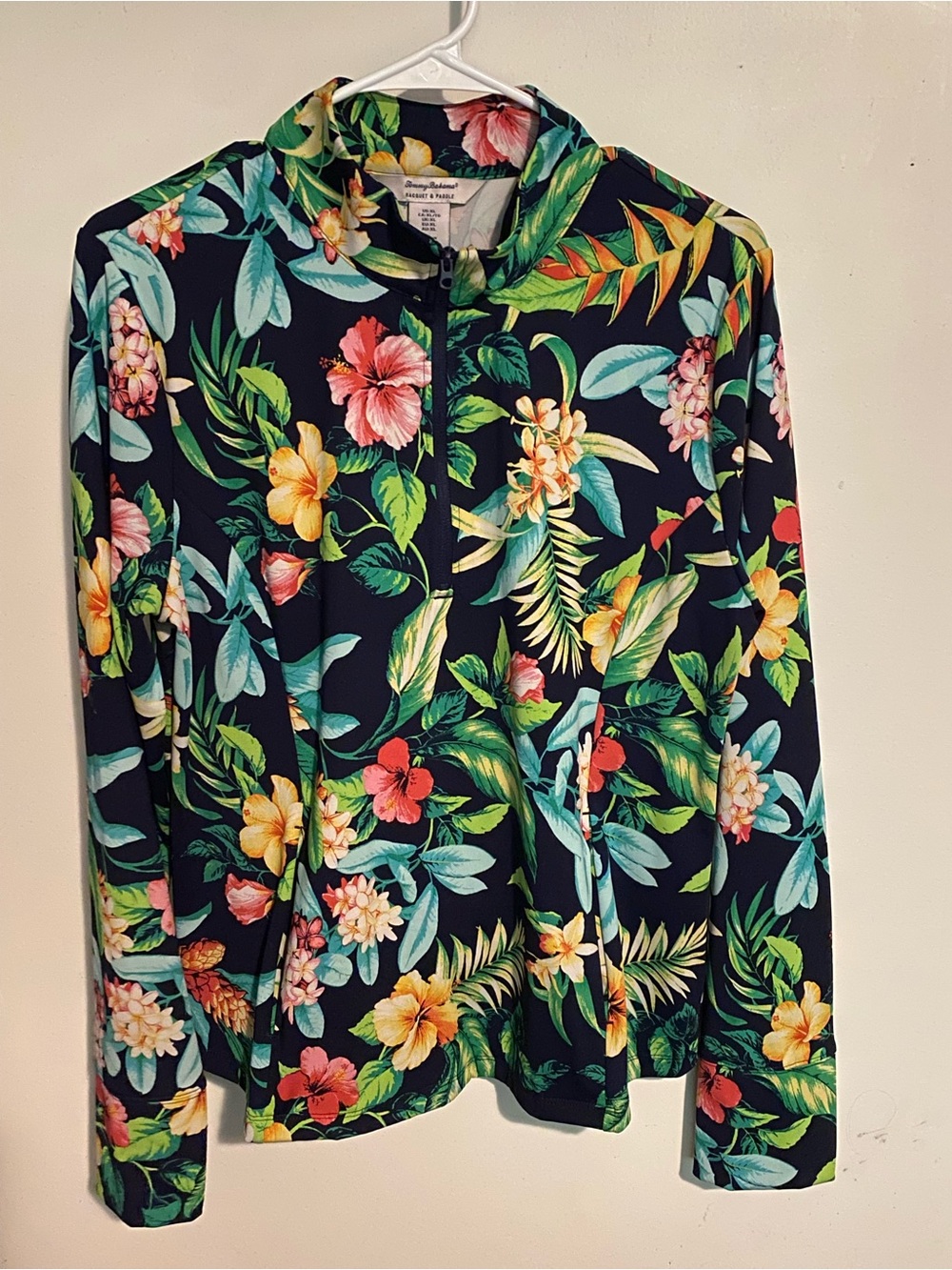 Tommy Bahama 1/4 Zip Multi-Color Long Sleeve